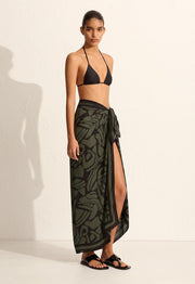 Silk Sarong - Pebble - Matteau